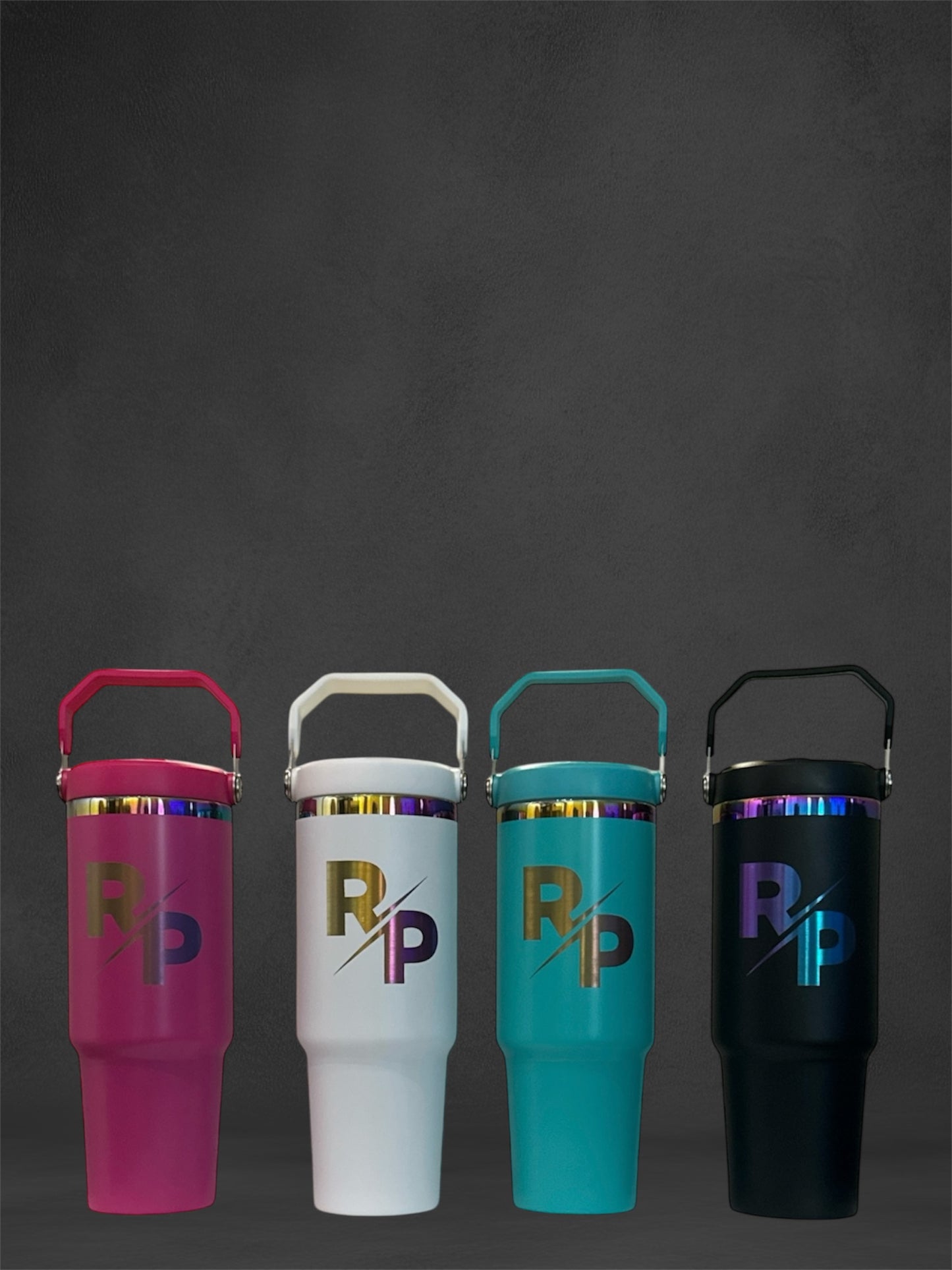 30oz Rainbow Plated Tumbler