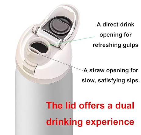 FreeSip Insulated Stainless Steel Water Bottle 24oz